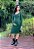 Vestido Gestante Amamentação Canelado Vitoria Verde - Imagem 5