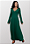 Vestido Gestante Canelado Carlotta Verde - Imagem 5