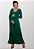 Vestido Gestante Canelado Carlotta Verde - Imagem 4