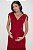 Vestido Gestante Amamentação Bella Vermelho - Imagem 2