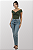 Blusa Gestante Ombros a Mostra Ofelia Verde Oliva - Imagem 4