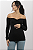 Blusa Gestante Ombros a Mostra Stella Preto - Imagem 1