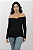 Blusa Gestante Ombros a Mostra Stella Preto - Imagem 5