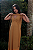 Vestido Gestante Amamentação Betina Bege Mostarda - Imagem 2
