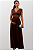 Vestido Gestante Amamentação Poliamida Naty Marrom - Imagem 1