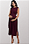 Vestido Gestante Amamentação Betina Vinho - Imagem 1