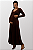 Vestido Gestante Estiloso Carlotta Marrom - Imagem 3