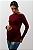 Blusa Gestante Decote Assimetrico Raquel Vinho - Imagem 2