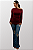 Blusa Gestante Decote Assimetrico Raquel Vinho - Imagem 6