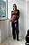 Blusa Gestante Decote Assimetrico Raquel Marrom - Imagem 3