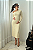 Vestido Gestante Poliamida Texturizada Martina Creme - Imagem 3