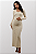 Vestido Gestante Poliamida Texturizada Cloe Creme - Imagem 1
