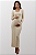 Vestido Gestante Poliamida Texturizada Cloe Creme - Imagem 5