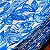Percal 150 Fios Estampado Folhagem Havaiana Azul - Imagem 2