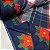 Oxford Estampado De Natal Barrado com Floral e Xadrez Fundo Marinho - Imagem 2