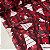 Oxford Estampado de Natal Xadrez Vermelho e Preto com Pinheiros - Imagem 2