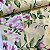 Oxford Estampado Fundo Amarelo Clarinho Com Folhagens e Flores Rosa Claro - Imagem 2