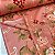Oxford Estampado Fundo Rosê Com Flores Rosê e Vermelho - Imagem 2