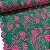 Layse Bordada Verde Com Floral Rosa - Imagem 1