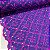 Layse Bordada Roxo Com Quadriculados e Floral Rosa - Imagem 1