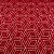 Layse Bordada Fundo Vermelho Com Quadriculado - Imagem 1