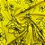 Malha Suedine Estampada Flor Fundo Amarelo - Imagem 2