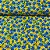 Chitinha Estampada Florzinhas Azul Fundo Amarelo - Imagem 1