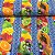 Tricoline Digital Estampada Barrado Com Frutas E Formas Azuis - Imagem 2