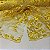 Tule Bordado 3D London Amarelo - Imagem 2