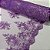 Tule Bordado Cord Metalic Lilás - Imagem 1