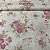 Percal Estampado 180 Fios Fundo Branco Com Poazinhos e Florzinhas Rosas - Imagem 1