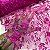 Tule Bordado Nice 1 Rosa Pink - Imagem 3