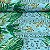 Crepe Estampado Fundo Azul Clarinho Barrado Com Floral - Imagem 1