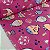 Viscose Estampada Fundo Rosa com Peixes - Imagem 1