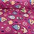Viscose Estampada Fundo Rosa com Peixes - Imagem 2