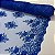 Tule Bordado Cord Spangle Shine Azul Royal - Imagem 1