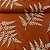 Laise Bicolor Folhagens Fundo Terracota - Imagem 1