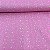Tricoline Estampada Bahamas Fundo Rosa Com Corações Brancos - Imagem 1