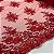 Tule Bordado Cord Spangle Shine Vermelho - Imagem 2