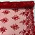 Tule Bordado Cord Spangle Shine Vermelho - Imagem 3