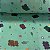 Soft Estampado Raios e Estrelas Fundo Verde - Imagem 1