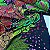 Viscose Digital Nacional Fundo Preto Com Floral, Corações e Poa - Imagem 2