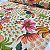 Viscose Digital Nacional Flores e Frutas Com Fundo Branco - Imagem 1