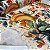 Viscose Digital Nacional Fundo Claro Com Flores e Frutas - Imagem 3