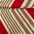 Viscose Estampada Listrado Bege e Vermelho - Imagem 1