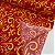 Oxford Natalino Shine Fundo Vermelho com Ramos Amarelos - Imagem 3