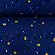 Liganete Estampada Fundo Marinho com Luas, Estrelas e Sol - Imagem 1