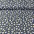 Tricoline Estampada Bahamas Fundo Azul Com Margaridas - Imagem 1
