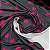 Suplex Estampado Fundo Preto com Corações Rosa - Imagem 2