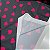 Suplex Estampado Fundo Preto com Corações Rosa - Imagem 3